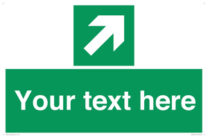 Custom Arrow Top Right Sign